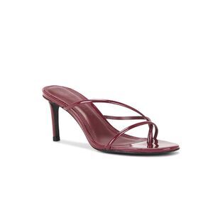 Black Suede Studio Womens Carla 65 Mule Heels Ruby Red Patent Leather 42 US 10.5